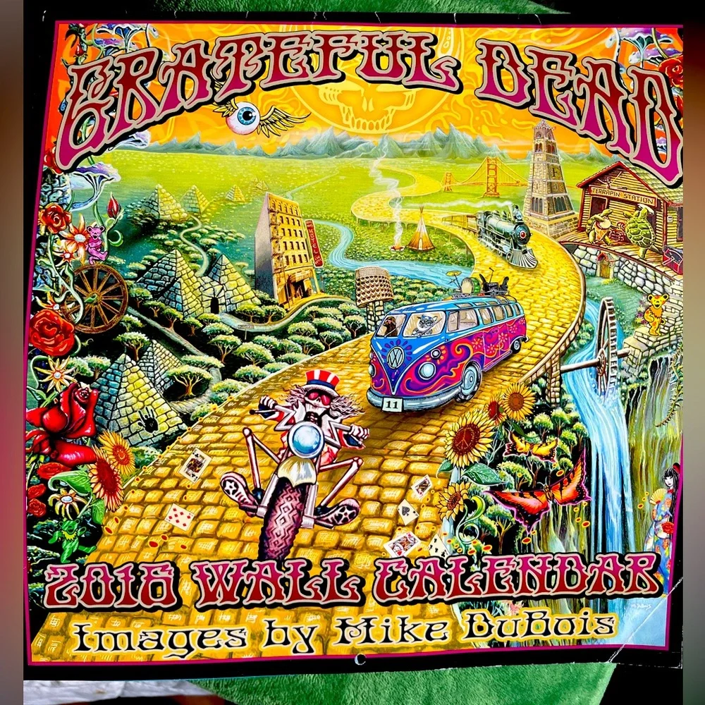 Grateful Dead 2018 Mike DuBois Art Calendar